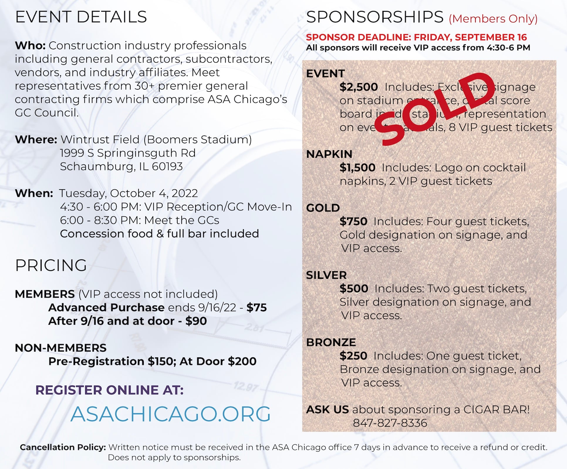 ASA Event Details